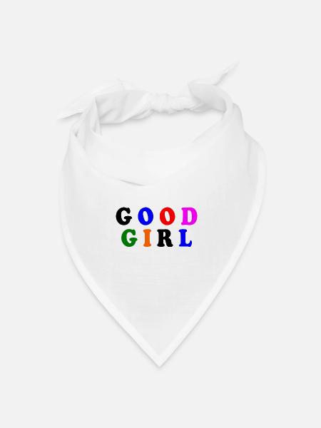 Good girl - Bandana Dreieckstuch - Weiß