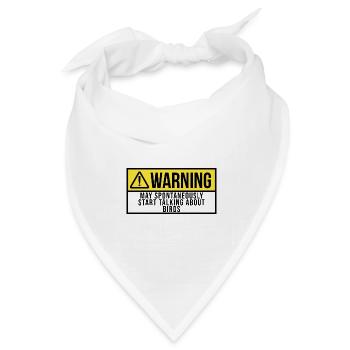 Vogel Vogel Vogel - Bandana Dreieckstuch - Weiß - Vorne