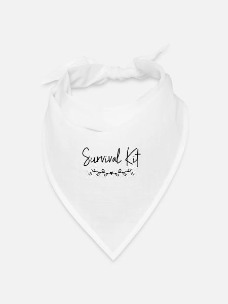 Survival Kit - Bandana Dreieckstuch - Weiß