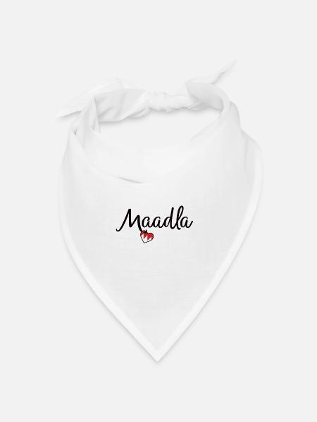 Maadla - Bandana Dreieckstuch - Weiß