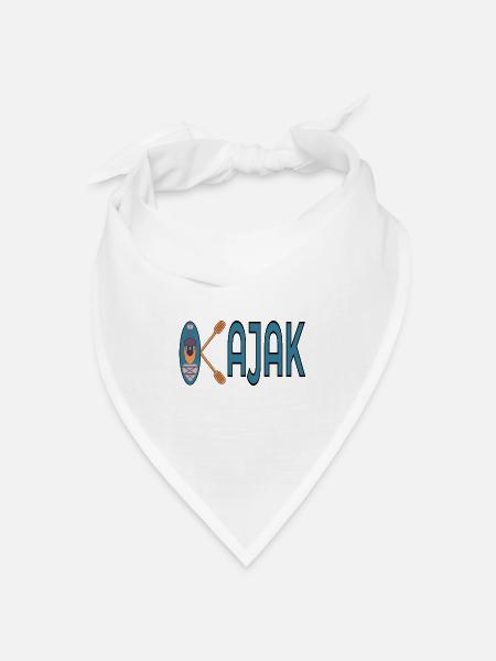 KAJAK WASSERSPORTLER - Bandana Dreieckstuch - Weiß