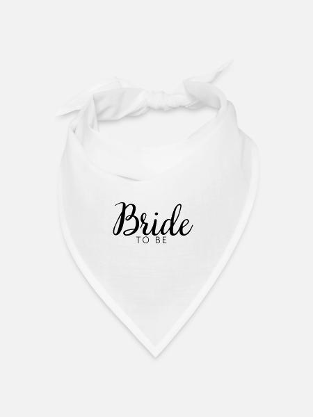Bride to be - Bandana Dreieckstuch - Weiß