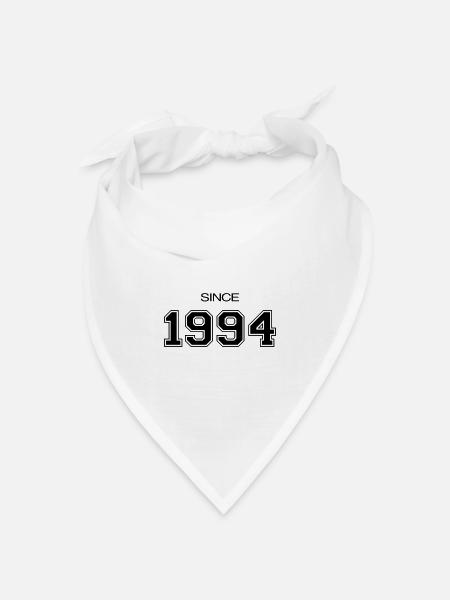 1994 Geburtstagsgeschenk - Bandana Dreieckstuch - Weiß