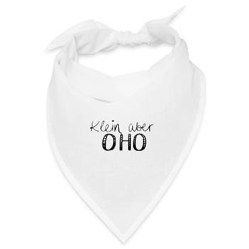 Klein aber OHO - Bandana Dreieckstuch - Weiß - Vorne