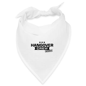 hangover crew junggesellenabschied - Bandana Dreieckstuch - Weiß - Vorne