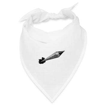 Bleistift - Bandana Dreieckstuch - Weiß - Vorne