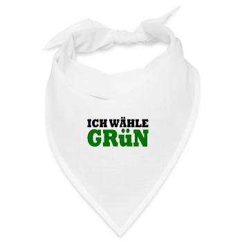 Die grünen - Bandana Dreieckstuch - Weiß - Vorne