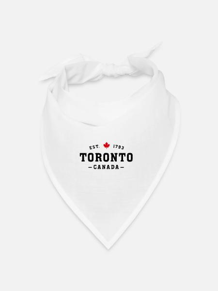 Toronto Canada - Bandana Dreieckstuch - Weiß