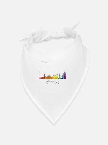 Hamburger Jung - Bandana Dreieckstuch - Weiß