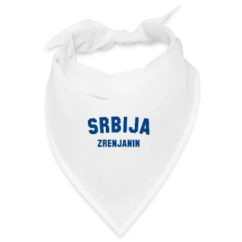 ZRENJANIN Serbia Serbien - Bandana Dreieckstuch - Weiß - Vorne