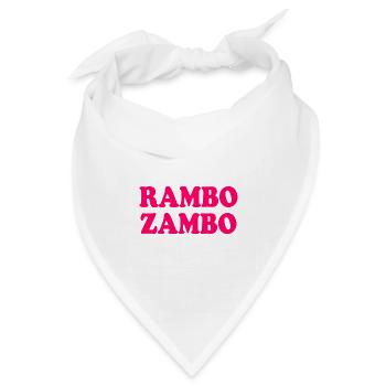 Rambo zambo - Bandana Dreieckstuch - Weiß - Vorne