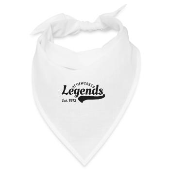 Heimwerker-Legende seit 1975 - Bandana Dreieckstuch - Weiß - Vorne