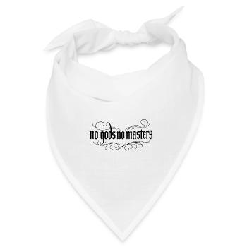No gods no masters Gothic - Bandana Dreieckstuch - Weiß - Vorne
