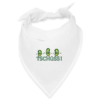 TSCHÜSS ABSCHIED GEWÜRZGURKEN - Bandana Dreieckstuch - Weiß - Vorne