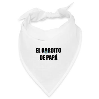 Daddy's Chubby in SCHWARZ - Bandana Dreieckstuch - Weiß - Vorne
