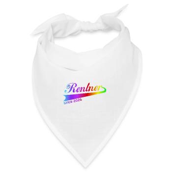 Rentner 2026 Ruhestand Rentner Pullover, Kappe - Bandana Dreieckstuch - Weiß - Vorne