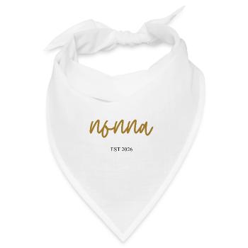 nonna est 2026 - Bandana Dreieckstuch - Weiß - Vorne
