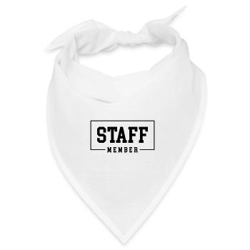 Staff Member - Bandana Dreieckstuch - Weiß - Vorne