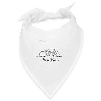 Er ist auferstanden - Bandana Dreieckstuch - Weiß - Vorne