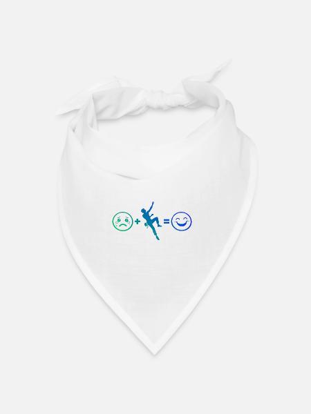 Die Bergsportlerinnen und Climbing passen zusammen - Bandana Dreieckstuch - Weiß