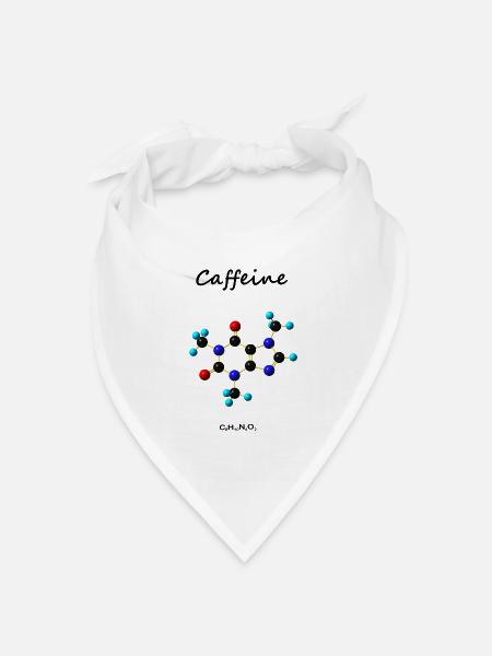 Caffeine - Bandana Dreieckstuch - Weiß