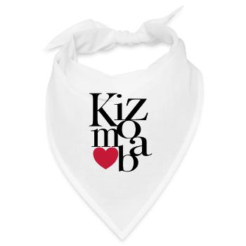 Kizomba Art - Kizomba Dance Shirt - Bandana Dreieckstuch - Weiß - Vorne