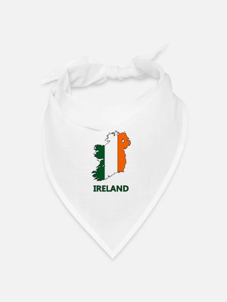ireland - Bandana Dreieckstuch - Weiß