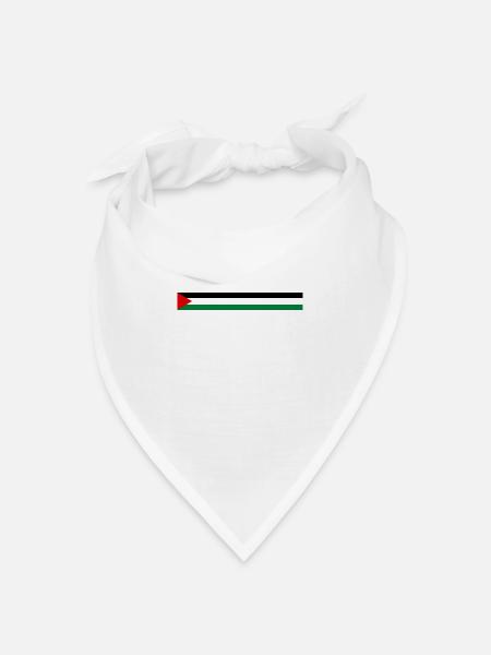 Palästina Flagge - über - Bandana Dreieckstuch - Weiß