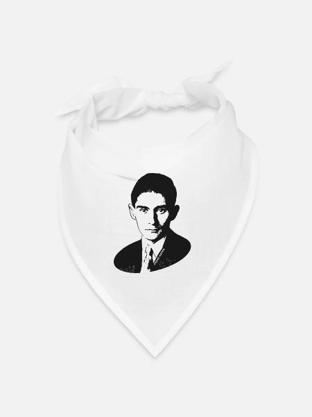 Franz Kafka | Literatur-Weltmeister Herr K. - Bandana Dreieckstuch - Weiß