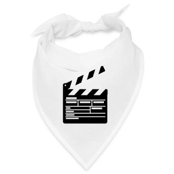Filmklappe Regie führen Kino - Bandana Dreieckstuch - Weiß - Vorne