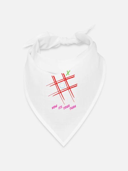 T shirt drei gewinnt - Bandana Dreieckstuch - Weiß
