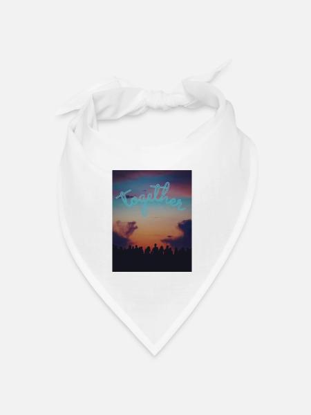 together - Bandana Dreieckstuch - Weiß