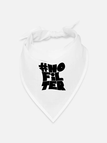 Kein Filter - Bandana Dreieckstuch - Weiß