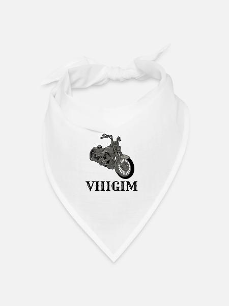 Gewohnheit - Bandana Dreieckstuch - Weiß