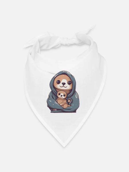 mother love - Bandana Dreieckstuch - Weiß