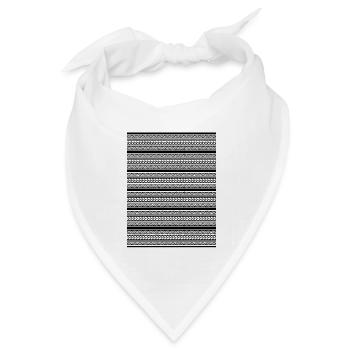 Indigene Grafiken - Bandana Dreieckstuch - Weiß - Vorne