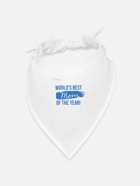 Die beste Mutter des Jahres der Welt! - Bandana Dreieckstuch - Weiß