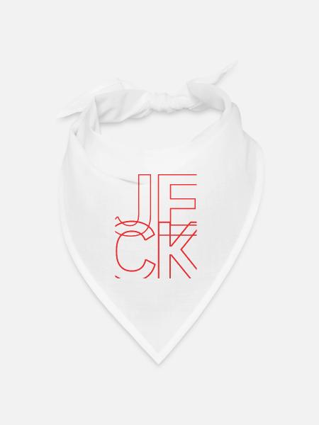 Jeck 1 - Bandana Dreieckstuch - Weiß