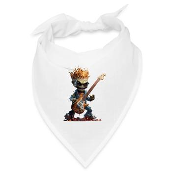 Diego der grüne Alien - Bandana Dreieckstuch - Weiß - Vorne