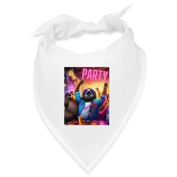 Party - Bandana Dreieckstuch - Weiß - Vorne