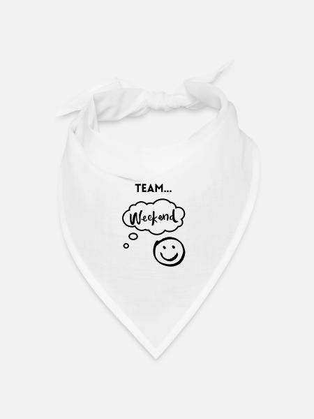 Team Weekend - Bandana Dreieckstuch - Weiß