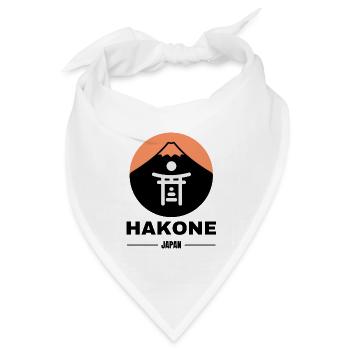 Hakone - Fuji - Japan - Bandana Dreieckstuch - Weiß - Vorne