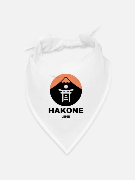 Hakone - Fuji - Japan - Bandana Dreieckstuch - Weiß