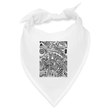 Grafik - Bandana Dreieckstuch - Weiß - Vorne