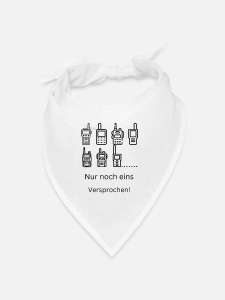 Nur noch ein. Versprochen - Bandana Dreieckstuch - Weiß