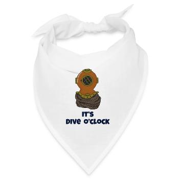 Sein Dive oclock Taucherhelm - Bandana Dreieckstuch - Weiß - Vorne