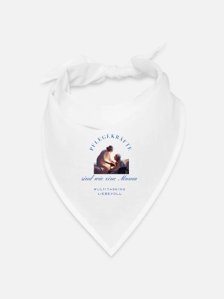 Pflegekräfte - Bandana Dreieckstuch - Weiß