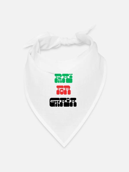BETE FÜR GWADA - Bandana Dreieckstuch - Weiß