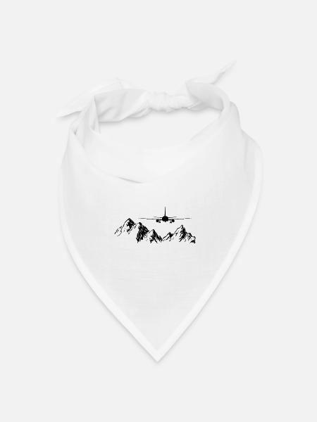 Flugzeug Piloten Fliegen Luftfahrt Flug Flugzeuge - Bandana Dreieckstuch - Weiß