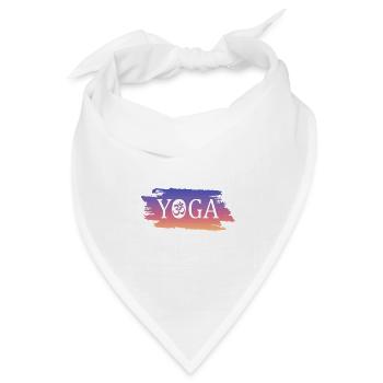 Yoga Geschenkidee - Bandana Dreieckstuch - Weiß - Vorne